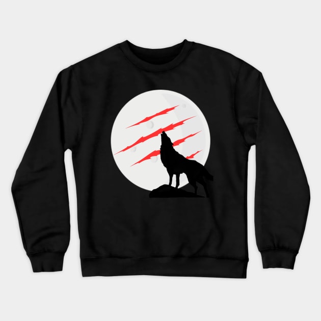 Wolf design tshirts Crewneck Sweatshirt by Infinite tees